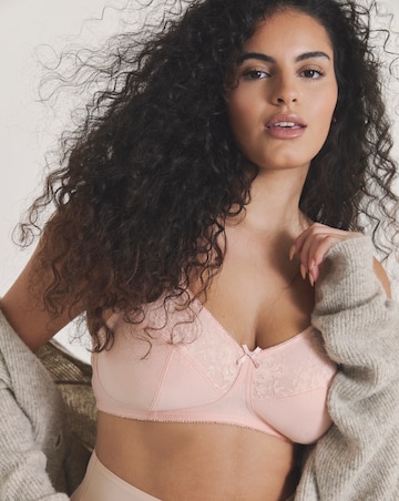 Pretty Secrets (2 Pack) New Sarah Cotton Non Wired Bras (B-G) Navy/Blush