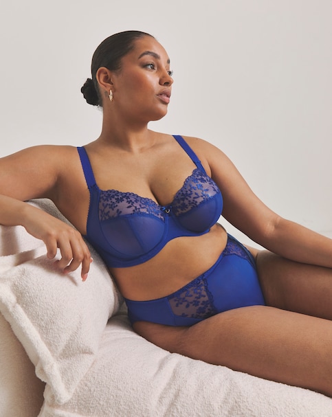 Elomi Zarla High Leg Knicker Sapphire