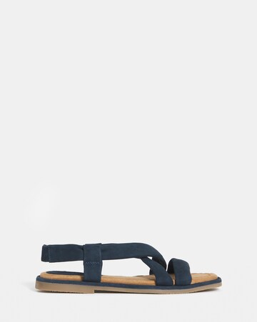 Violeta Tubular Leather Flat Sandals - Extra Wide Fit (EEE)