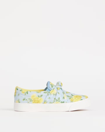 Joe Browns Blue Slip On Pump -Wide Fit (E)