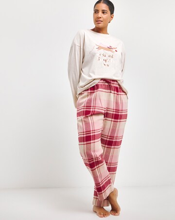 Christmas Daschund Flannel Pant Pyjama Set