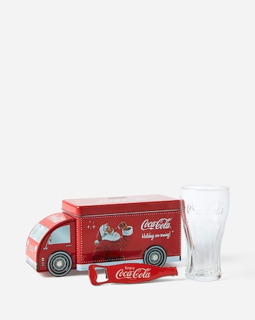 Coca Cola Christmas Tin Truck Money Box