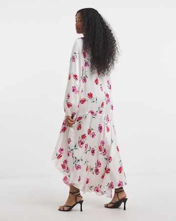 Flounce London Floral Shift Midaxi Dress