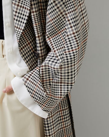 French Connection Dandy Check Trench Coat