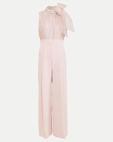 Phase Eight Stephy Shimmer Tie Neck Jumpsuit