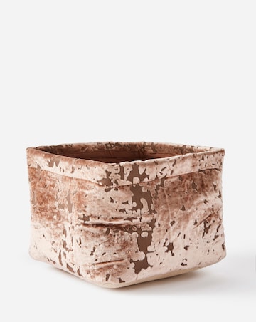 Joanna Hope Small Burnt Velvet Basket