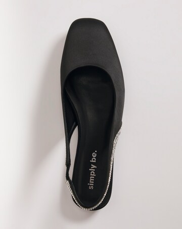 Grace Diamante Detail Shoes - Extra Wide Fit (EEE)