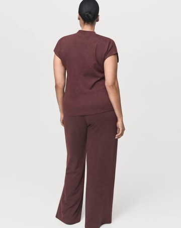 Mango Relaxed Flare Trousers