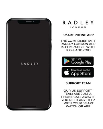 Radley Series 33 AMOLED Slim Silicone Leather Smart Watch - Pink