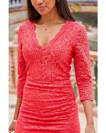 Sosandar Lace 3/4 Dress