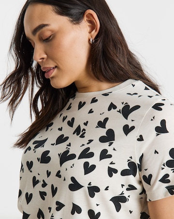 Pretty Secrets (2 Pack) Value Pyjama Sets Heart Print/Black