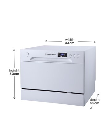 Russell Hobbs RHTTDW6W Table Top Dishwasher - White