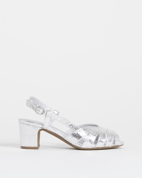 Solana Peep Toe Shoes With Slingback - Standard Fit (D)