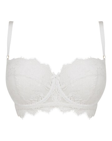 Figleaves Pulse Lace Underwired Balcony Bra B-G - White