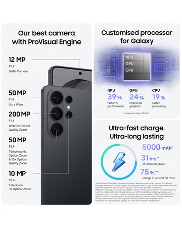 Samsung Galaxy S26 Ultra 1TB (Black) & Galaxy Buds4 Pro bundle