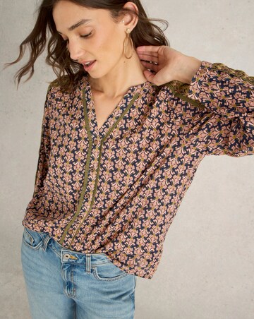 White Stuff Mabel Mixed Print Top