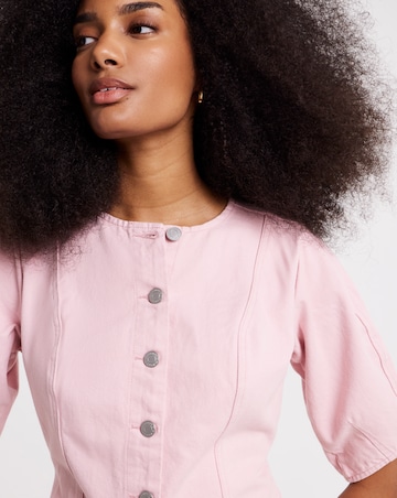 Simply Be Sweet Pink Cinched Mini Dress