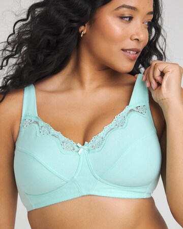 Pretty Secrets Sarah 2 Pack Pink/Aqua Full Cup Non Wired Bras B-G