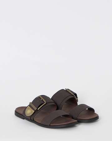 Natasha Buckle Detail Sandals - Wide Fit (E)