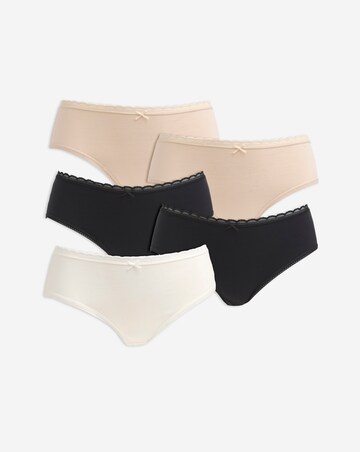 Dorina Naomi 5 Pack Organic Cotton Hipster Knicker Multi