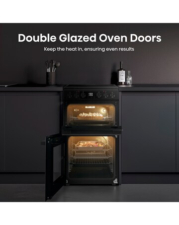Hisense HDCEC5C10B 50cm Electric Double Cooker - Black