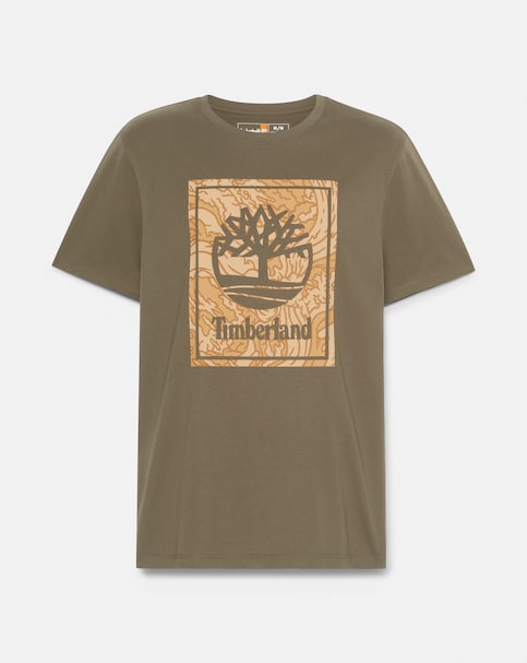 Timberland Camo Logo T-Shirt - Green
