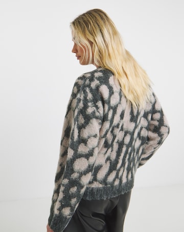 Religion Blush Animal Button Up Cardigan