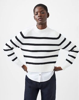 French Connection Lily Mozart Poplin Mix Top