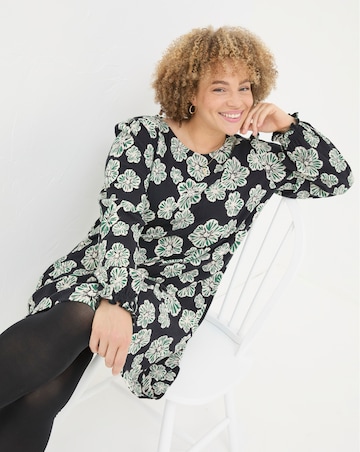 FatFace Spaced Floral Jersey Dress