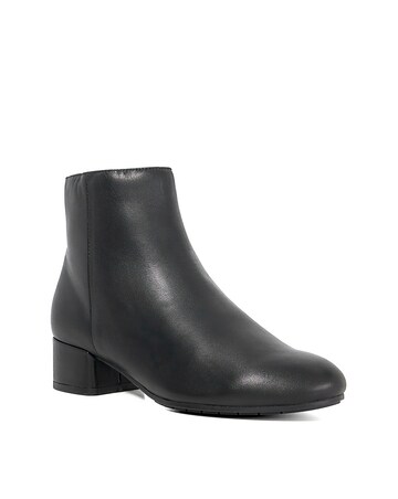 Dune Pippie Low Heel Leather Boots Standard Fit