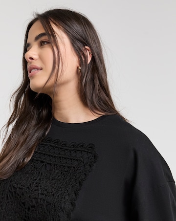 Native Youth Corchet Panel T-shirt