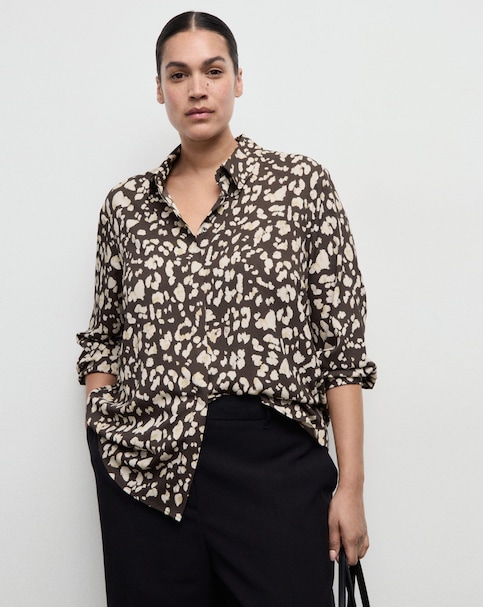 Mango Animal Print Shirt