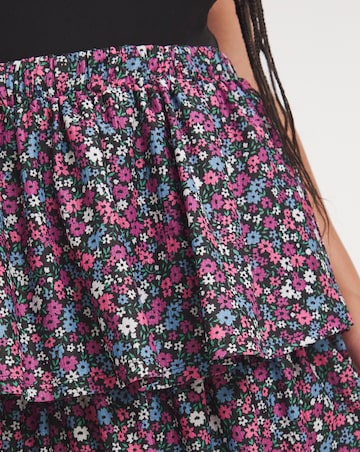 Simply Be Textured Jersey Tiered Skirt