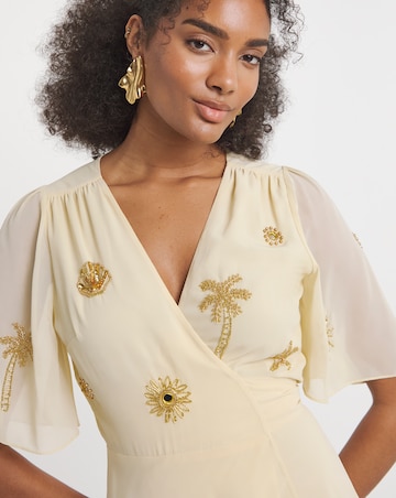 Hope & Ivy Vera Wrap Maxi Dress