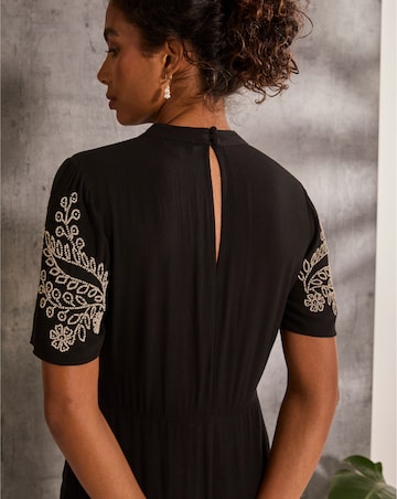 FatFace Margot Beaded Maxi Dress