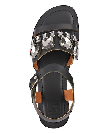 Sole Diva Jewelled Sandals Wide E Fit