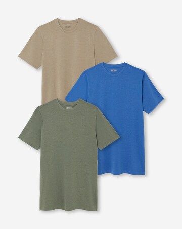 3 Pack Crew Neck T-Shirts Long - Marl