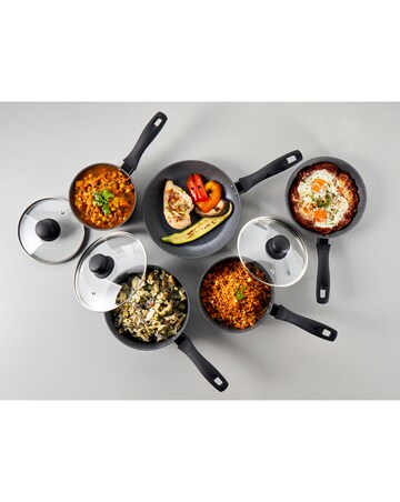 Russell Hobbs Metallic Marble 5 Piece Pan Set