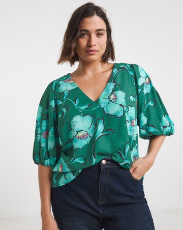 Joanna Hope Puff Sleeve Blouse