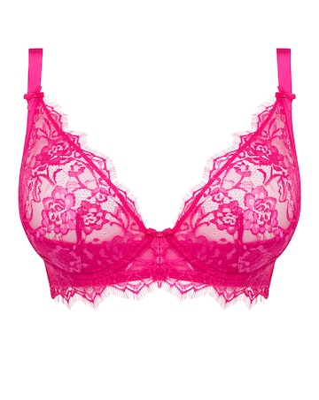 Figleaves Pulse Lace Underwired Plunge Bra B-G