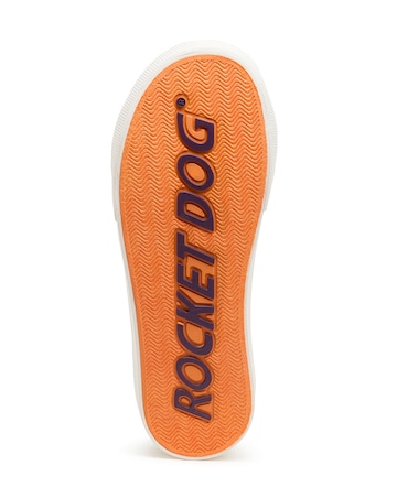 Rocket Dog Lisa Leopard Jazzin Plus Lace Up Canvas Trainers