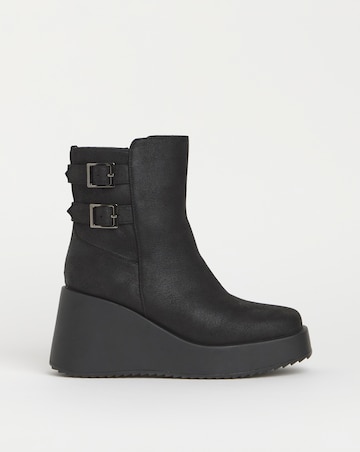 Jada Wedge Ankle Boots - Extra Wide Fit (EEE)
