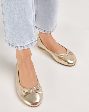 Selena Classic Flat Ballerina Shoes Extra Wide EEE Fit
