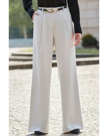 Sosandar Front Wide Leg Trouser