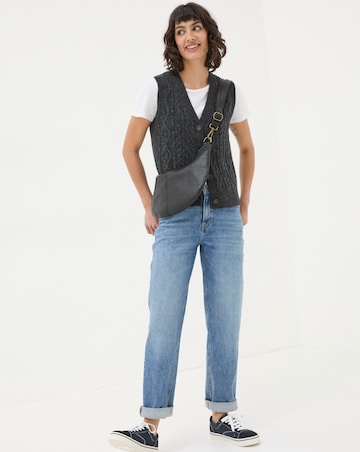 FatFace Macy Cable Button Tank