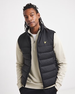 Lyle &amp; Scott Wadded Gilet - Black