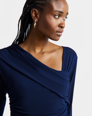 Joanna Hope Pleated Jersey Dress