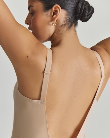 Miraclesuit Showstopper Low Back All In One Firm Control Bike Short Warm Beige