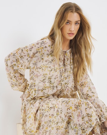 Simply Be Georgette Frill Maxi Dress