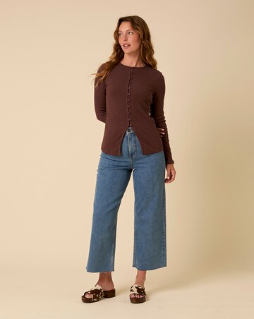 Nobodys Child Rhea Ribbed Waistcoat Top